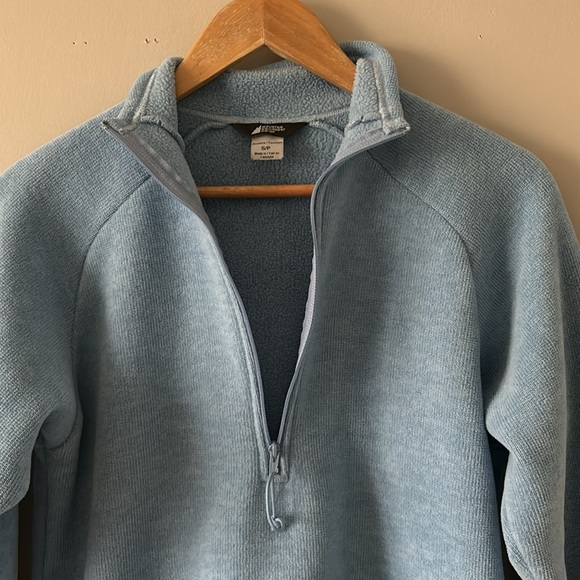 Mountain Equipment Polartek Co-Op Soft Zip T-Neck Light Blue Pullover Fleece - Picture 4 of 10